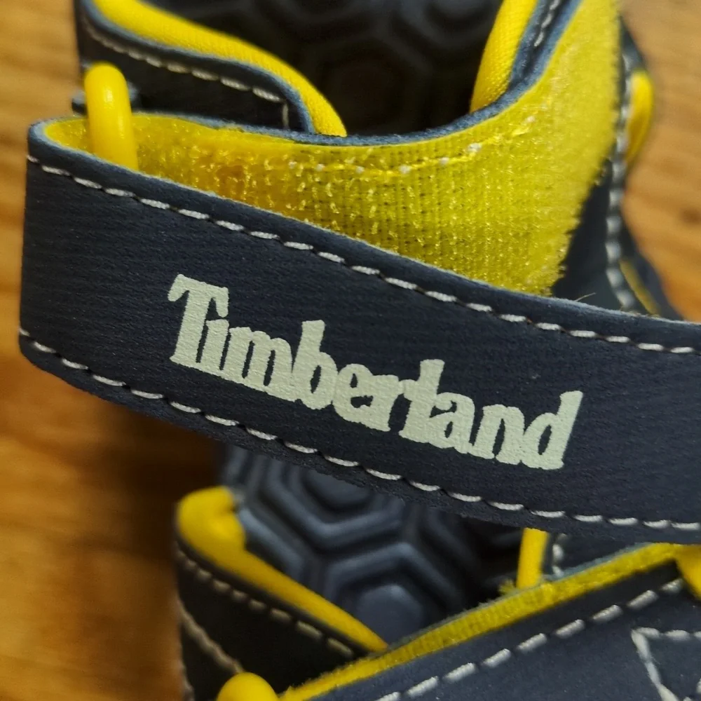 Timberland Navy and Yellow Kids' Sport Sandals
